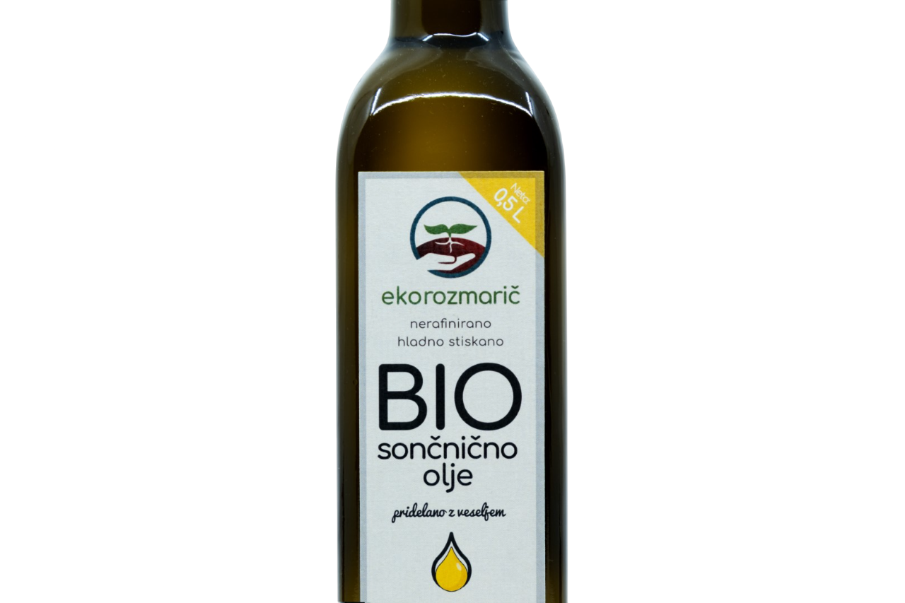 Bio cold-pressed sunflower oil 0.5 L