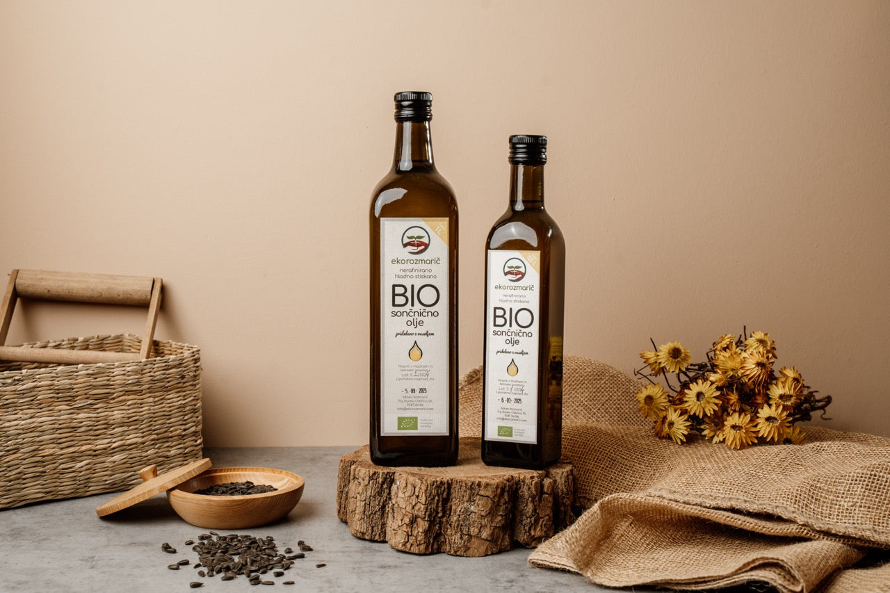 Bio cold-pressed sunflower oil 0.5 L