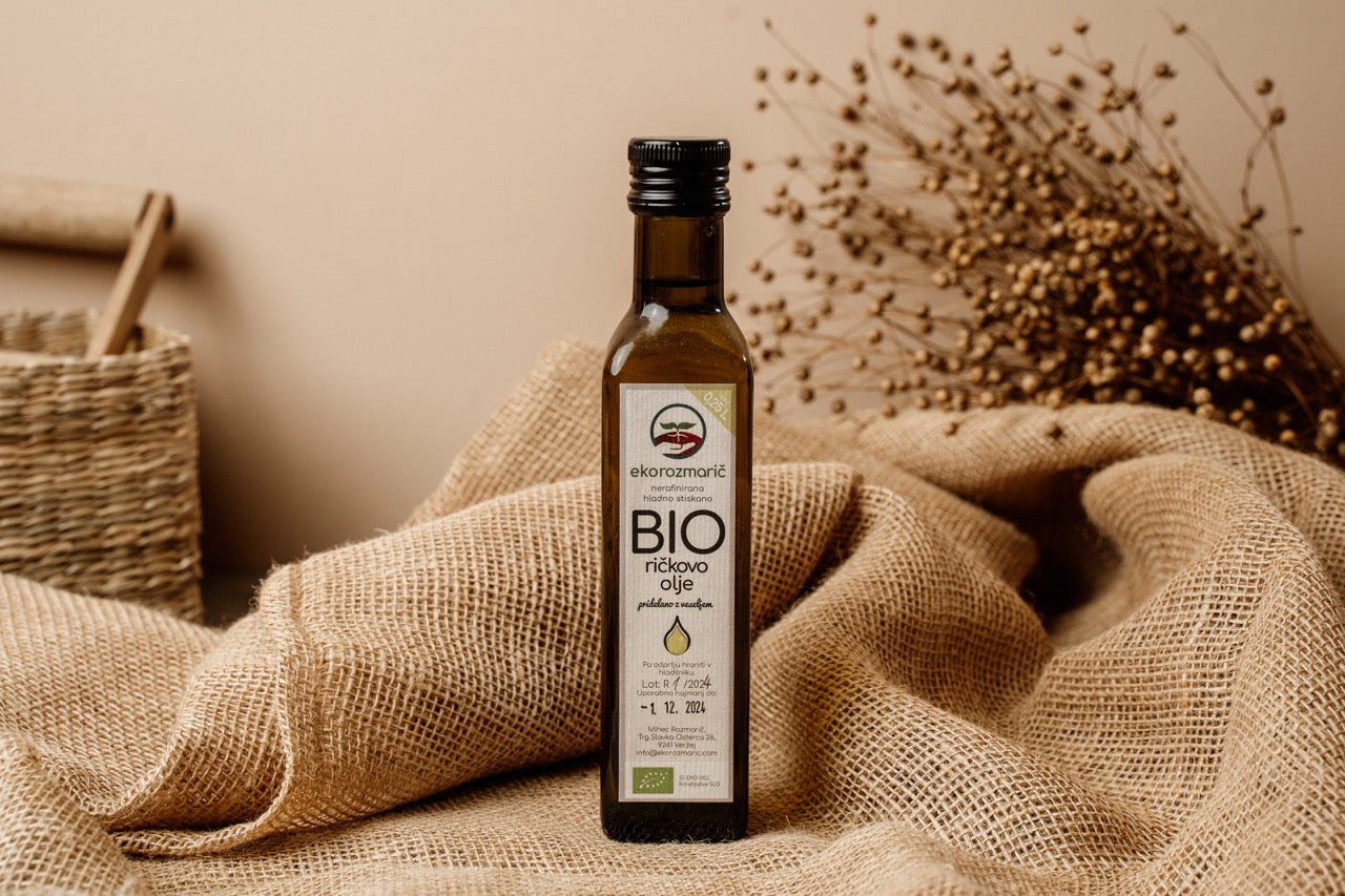 Bio cold-pressed castor oil 0.25 L