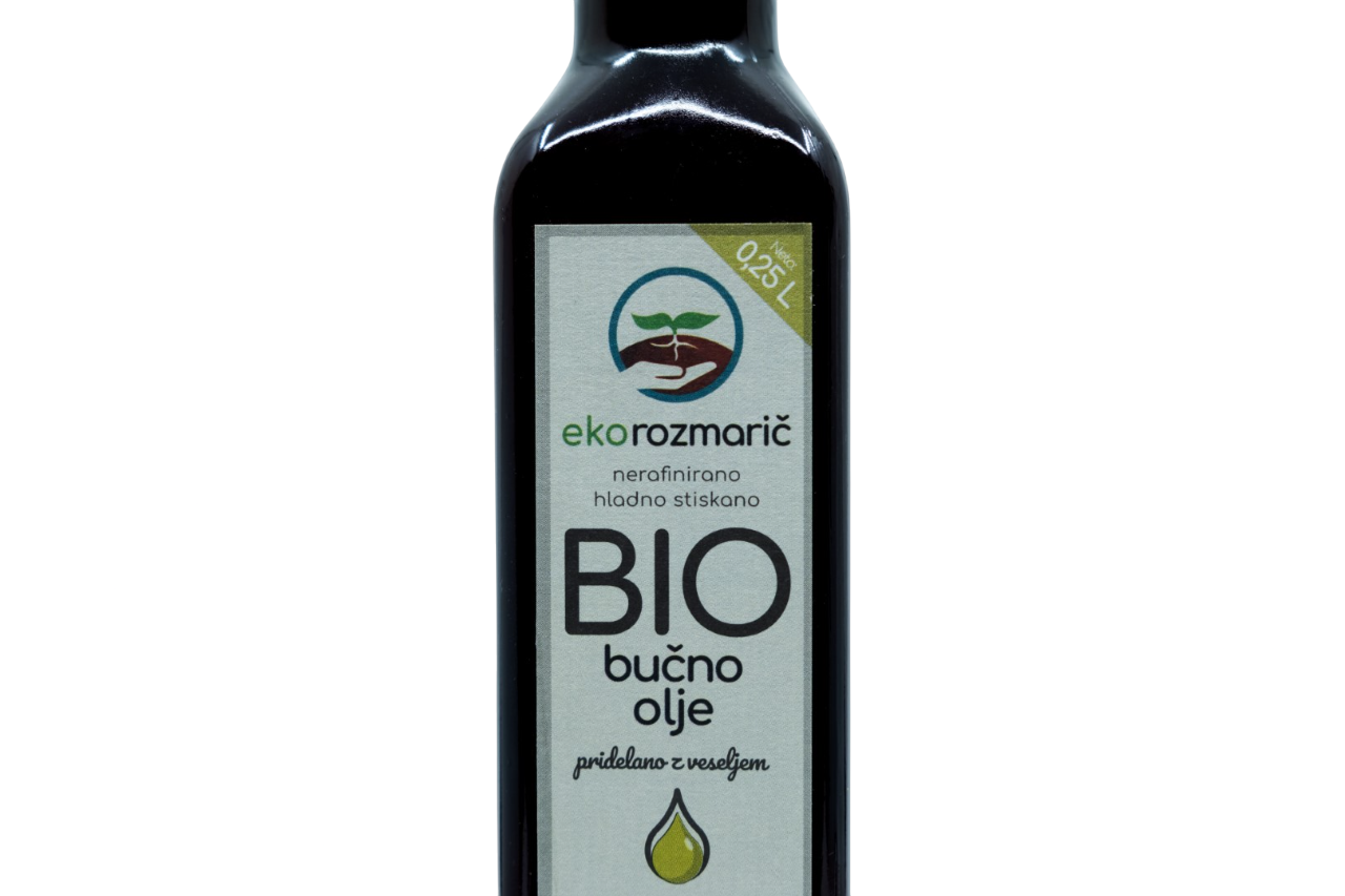 Bio hladno stiskano bučno olje 0.25 L