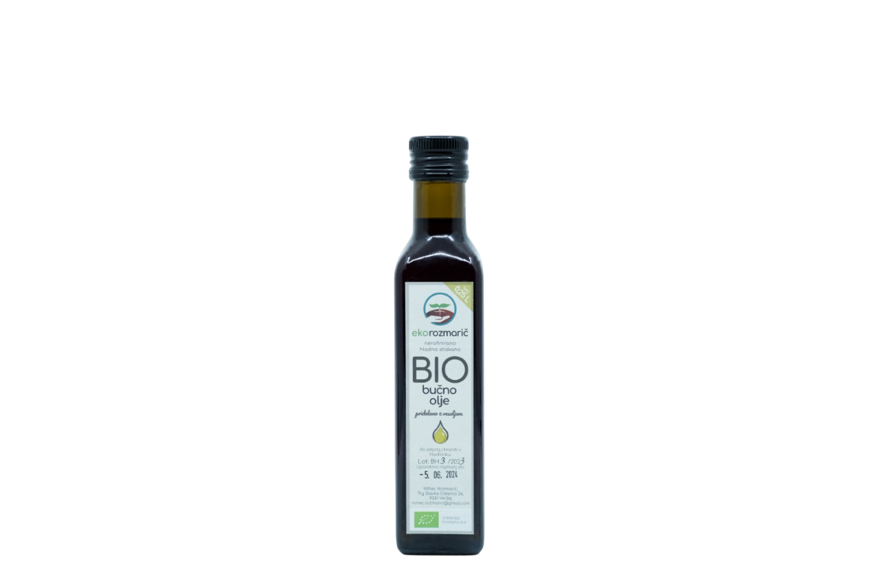 Bio hladno stiskano bučno olje 0.25 L